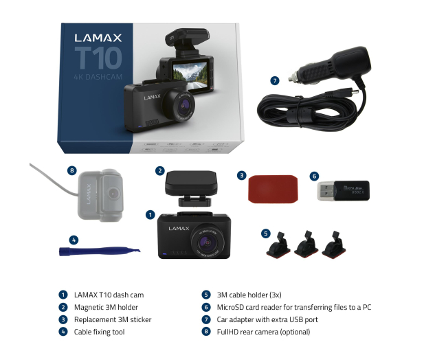 Lamax REJESTRATOR toru jazdy LAMAX T10 (4K GPS) - 1382771 - zdjęcie 5